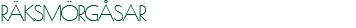 RÄKSMÖRGÅSAR