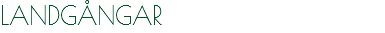 LANDGÅNGAR